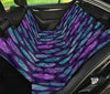 Neon Feathers Car Backseat Pet Cover