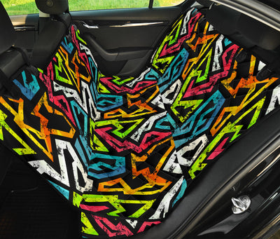 Colorful Abstract Car Back Seat Pet Cover