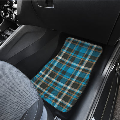 Blue Plaid Car Floor Mats