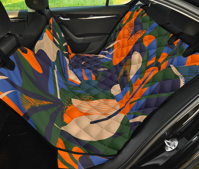 Colorful Plants Car Back Seat Pet Cover