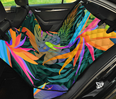 Colorful Plants Car Back Seat Pet Cover