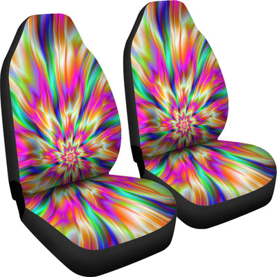 Colorful Psychedelic Car Seat Covers