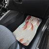 Beige Floral Car Floor Mats