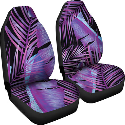 Purple Leaves Car Seat Covers