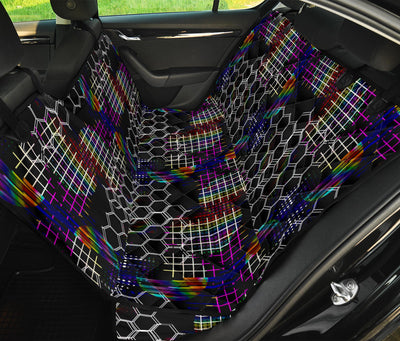 Honeycomb Abstract Car Back Seat Pet Cover