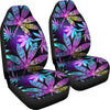 Colorful Weed Plant Car Seat Covers