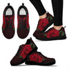 Red Rose Black Sneakers