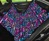 Blue Pink Abstract Tribal Car Back Seat Pet Cover