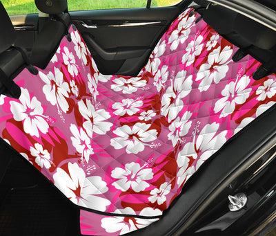 Pink Aloha Flowers Car Back Seat Pet Cover