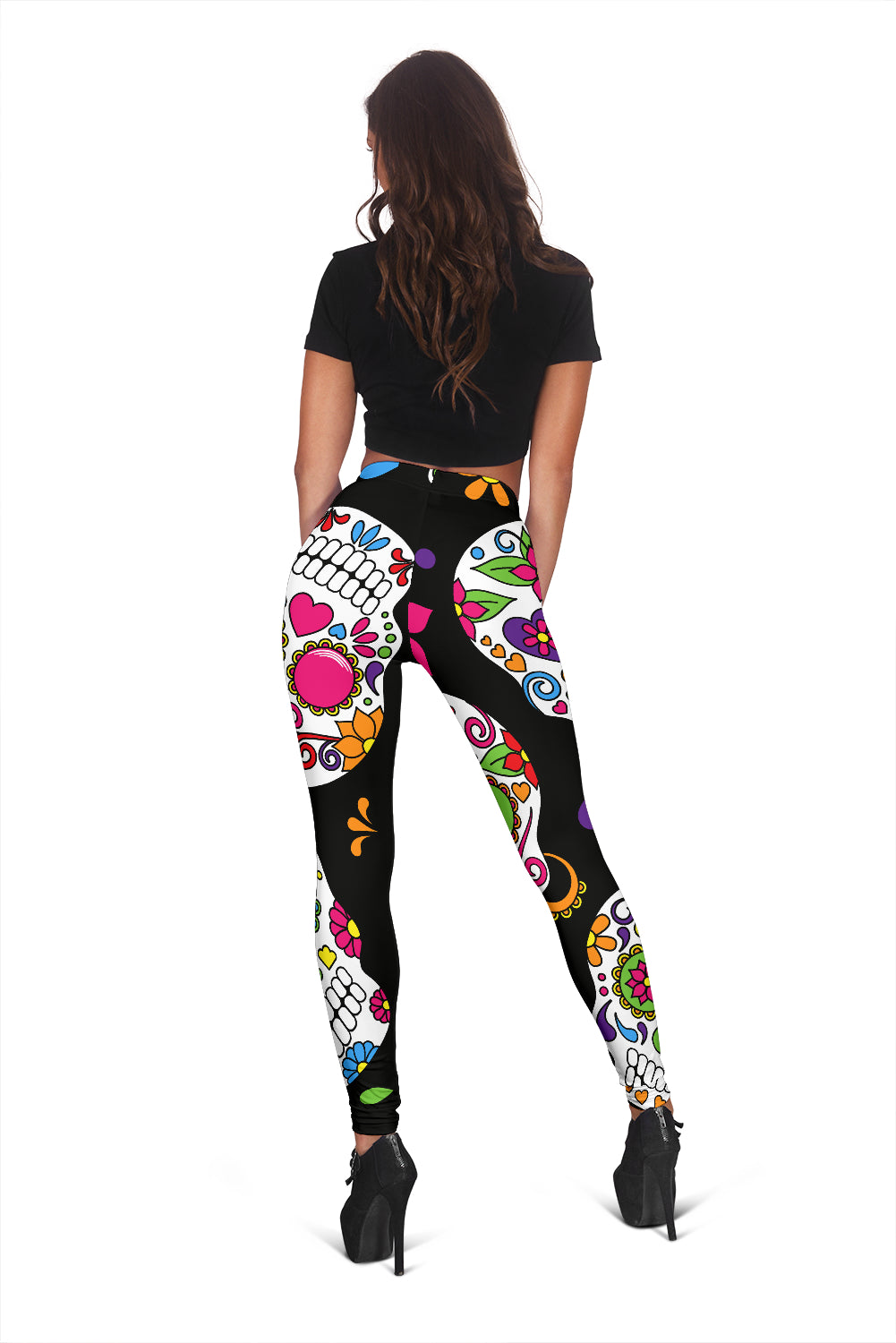 Colorful Sugar Skulls leggings