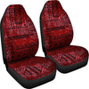 Red Tribal Abstracat Car Seat Covers