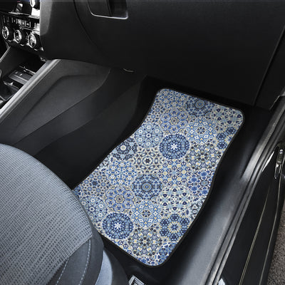 Blue Mandalas Honeycomb Car Floor Mats