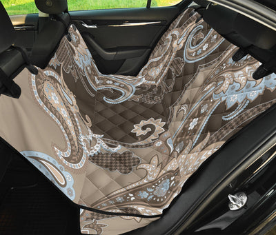 Brown Decor Car Back Seat Pet Cover