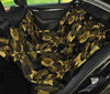 Black & Gold Oriental Car Back Seat Pet Cover