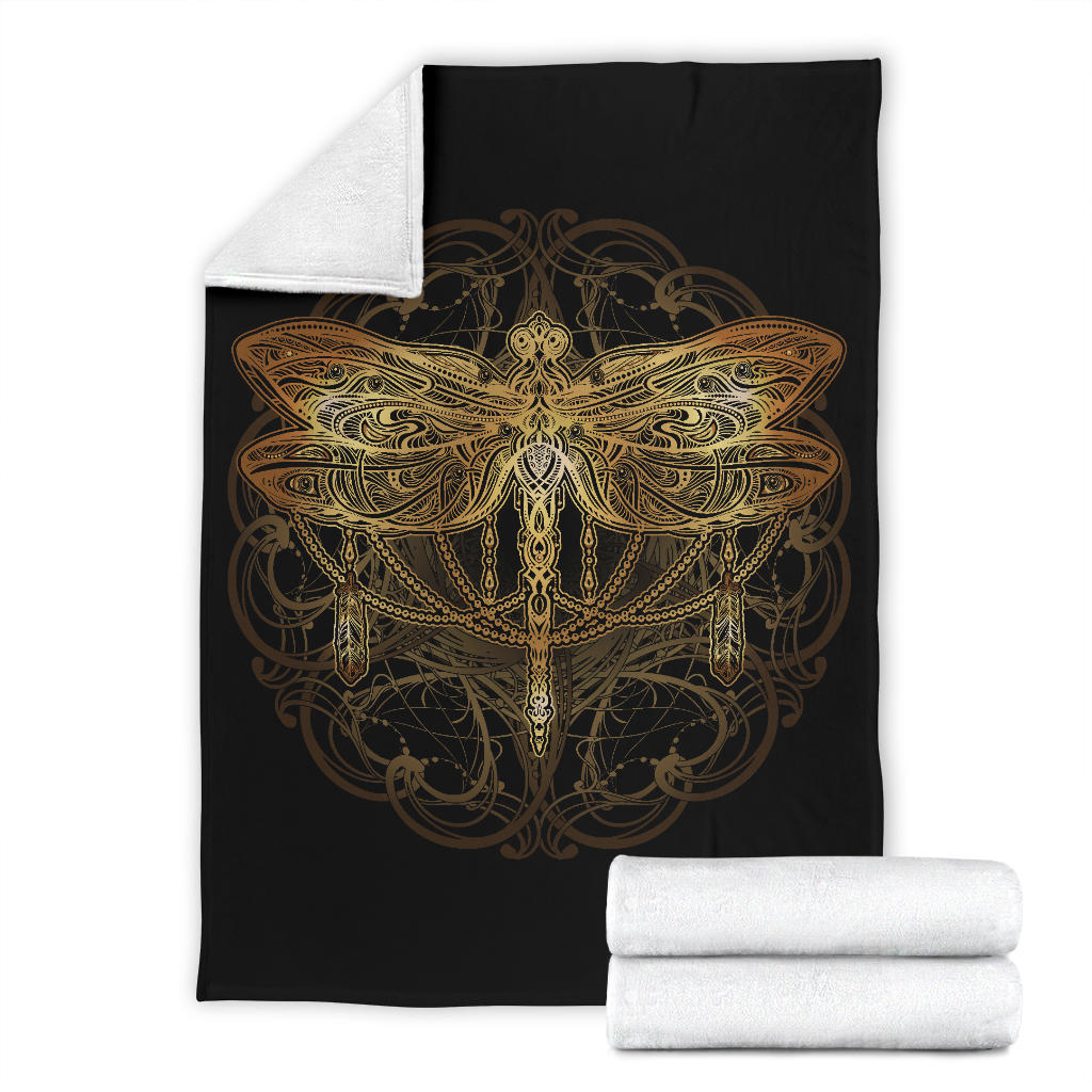 Spiritual Dragonfly Blanket