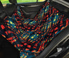 Orange Yellow Abstract Car Back Seat Pet Cover