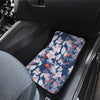 Blue Floral Car Floor Mats