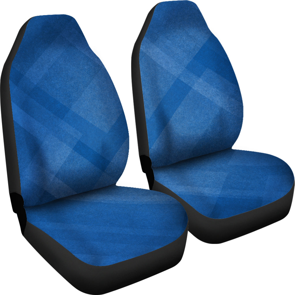 Blue Diagonal Abstract Car Seat Covers