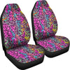 Pink Leopard Print Car Seat Covers