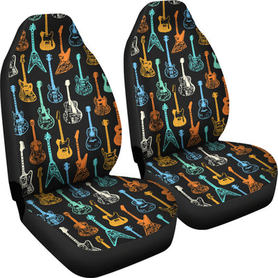 Colorful Guitars Pattern Car Seat Covers