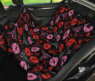 Pink Red Lips Car Back Seat Pet Cover