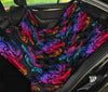 Colorful Tribal Maori Turtle Car Back Seat Pet Cover