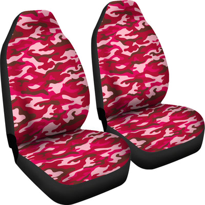 Red Camouflage Car Seat Covers