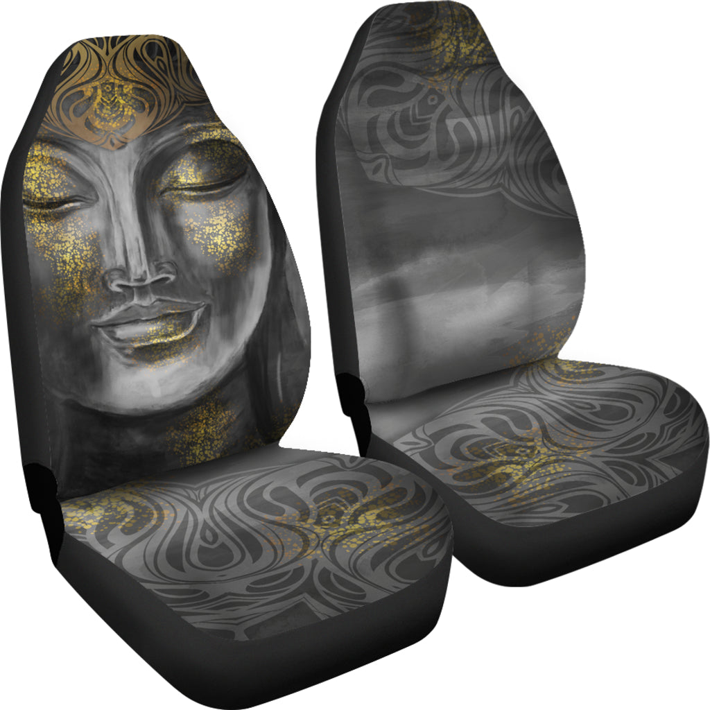 Gold Buddha Decor Car Seat Covers