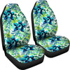 Green Flowers Car seat Covers