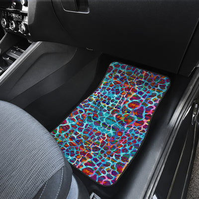 Colorful Leopard Print Car Floor Mats