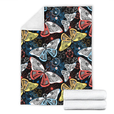 Colorful Butterflies Decor Blanket