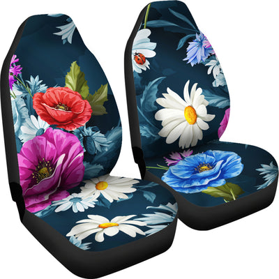 Colorful Flowers Car Seat Covers