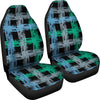 Abstract Plaid Car Seat Covers