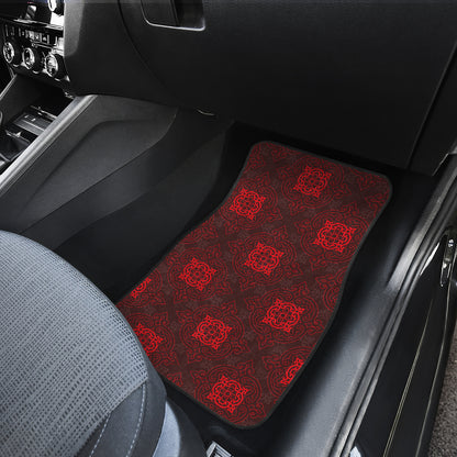 Red Oriental Car Floor Mats