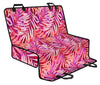 Pink Peach Leaves Car Back Seat Pet Cover