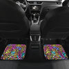 Colorful Abstract Animal Print Car Floor Mats