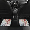 Beige Floral Car Floor Mats