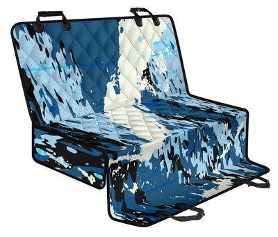 Blue Abstract (2) Car Back Seat Pet Cover