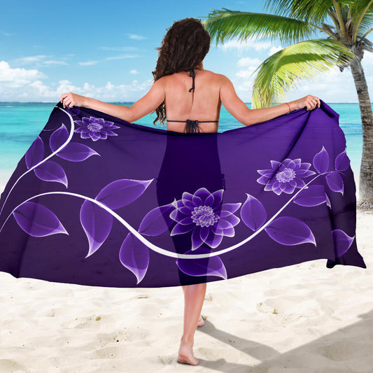 Purple Floral Sarong