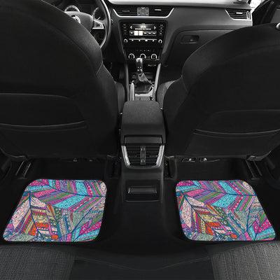 Colorful Feathers Car Floor Mats