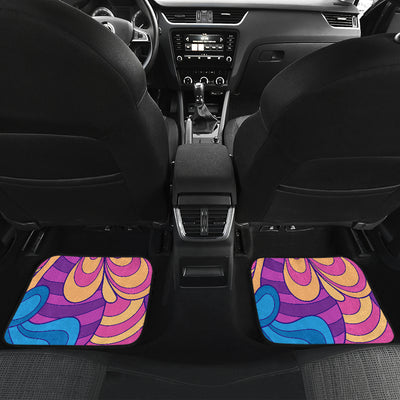 Colorful Psychedelic Decor Car Floor Mats