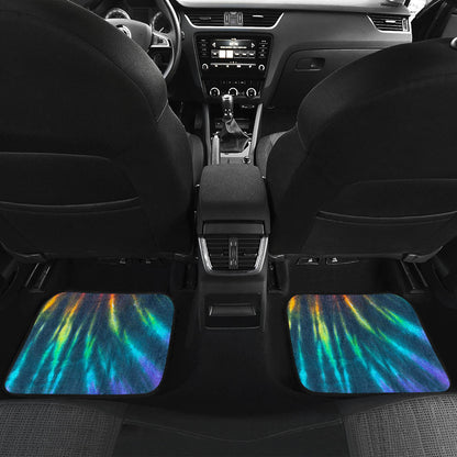 Colorful Neon Tie Dye Print Car Floor Mats