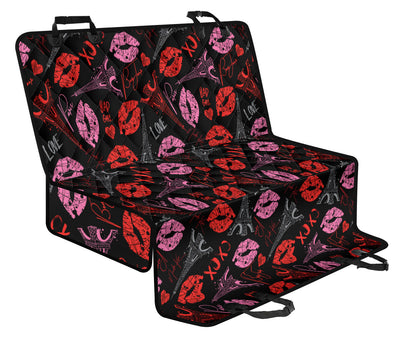 Pink Red Lips Car Back Seat Pet Cover