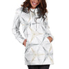 Triangular Stars Womens Hoodie Dress