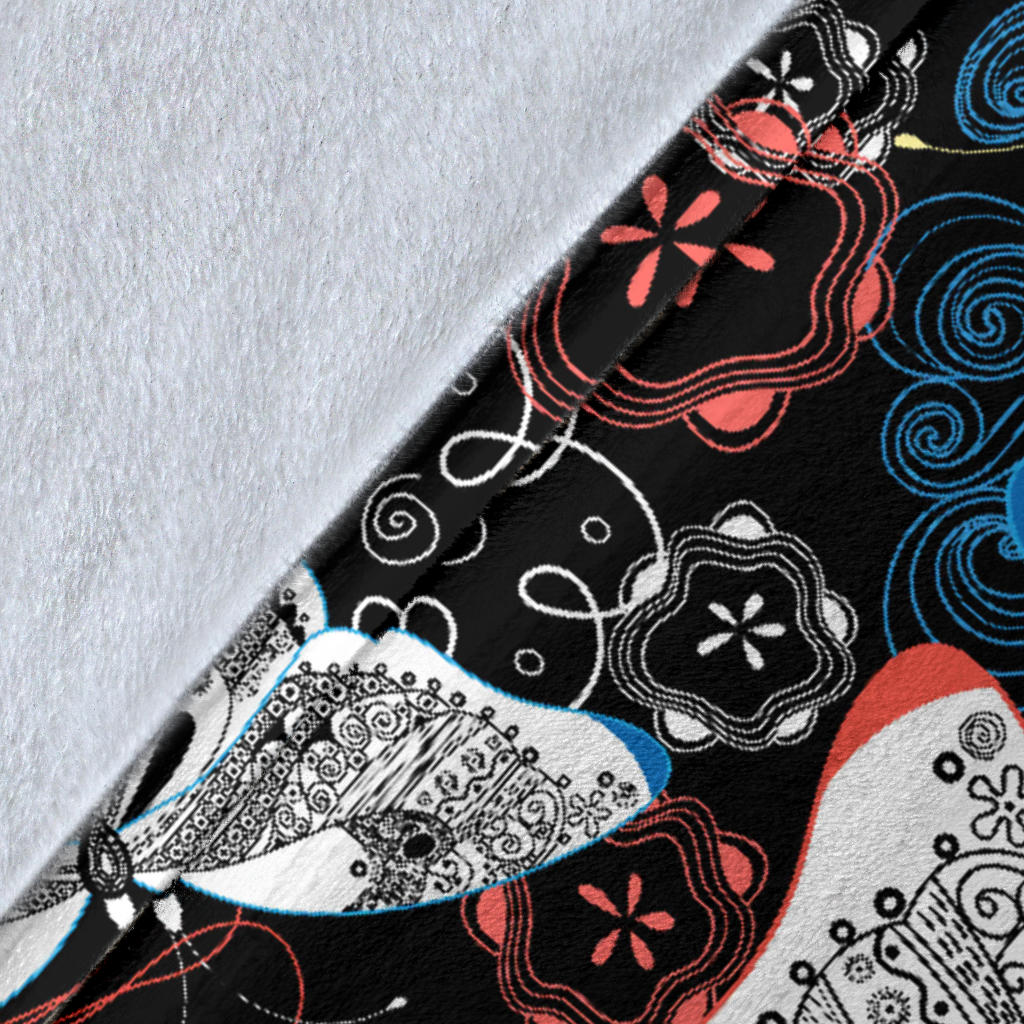 Colorful Butterflies Decor Blanket