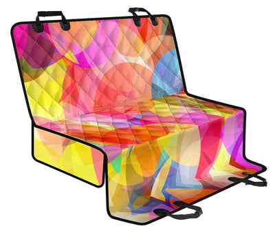 Colorful Abstract Car Back Seat Pet Cover