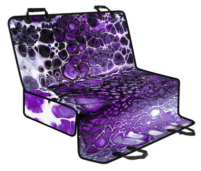 Purple Abstract Car Back Seat Pet Cover