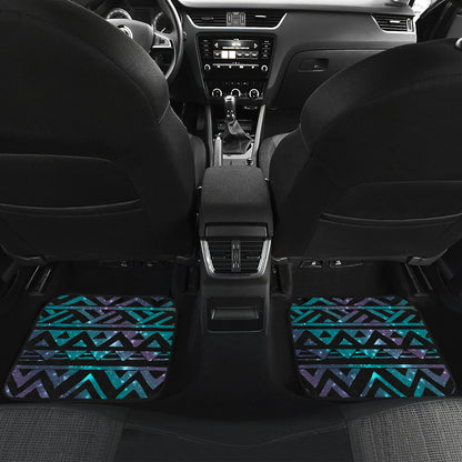 Black Tribal Car Floor Mats