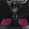 Purple Orange Leopard Print Car Floor Mats