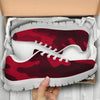 Dark Red Camouflage Sneakers